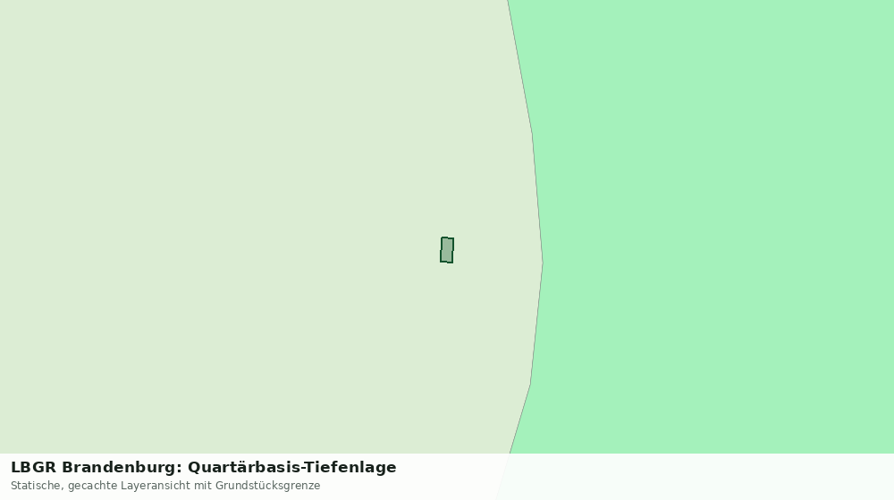 Statische Kartenansicht: LBGR Brandenburg: Quartärbasis-Tiefenlage