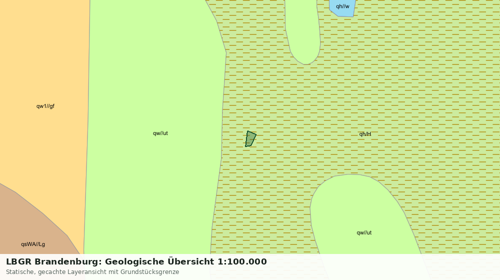Statische Kartenansicht: LBGR Brandenburg: Geologische Übersicht 1:100.000