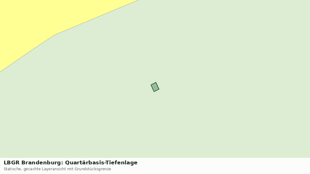 Statische Kartenansicht: LBGR Brandenburg: Quartärbasis-Tiefenlage