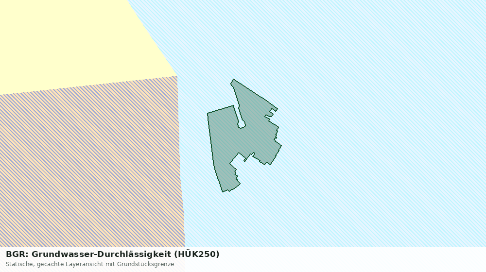 Statische Kartenansicht: BGR: Grundwasser-Durchlässigkeit (HÜK250)