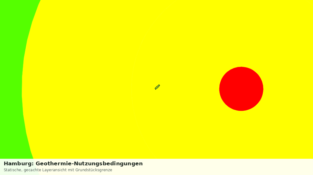 Statische Kartenansicht: Hamburg: Geothermie-Nutzungsbedingungen