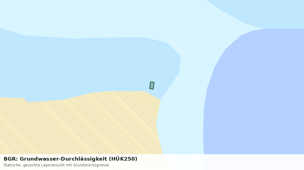 Statische Kartenansicht: BGR: Grundwasser-Durchlässigkeit (HÜK250)