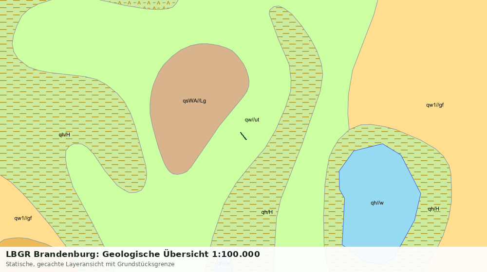 Statische Kartenansicht: LBGR Brandenburg: Geologische Übersicht 1:100.000