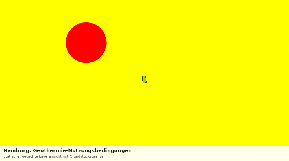 Statische Kartenansicht: Hamburg: Geothermie-Nutzungsbedingungen