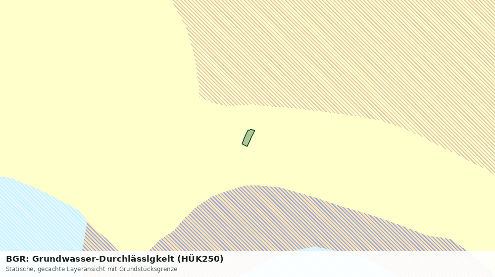 Statische Kartenansicht: BGR: Grundwasser-Durchlässigkeit (HÜK250)