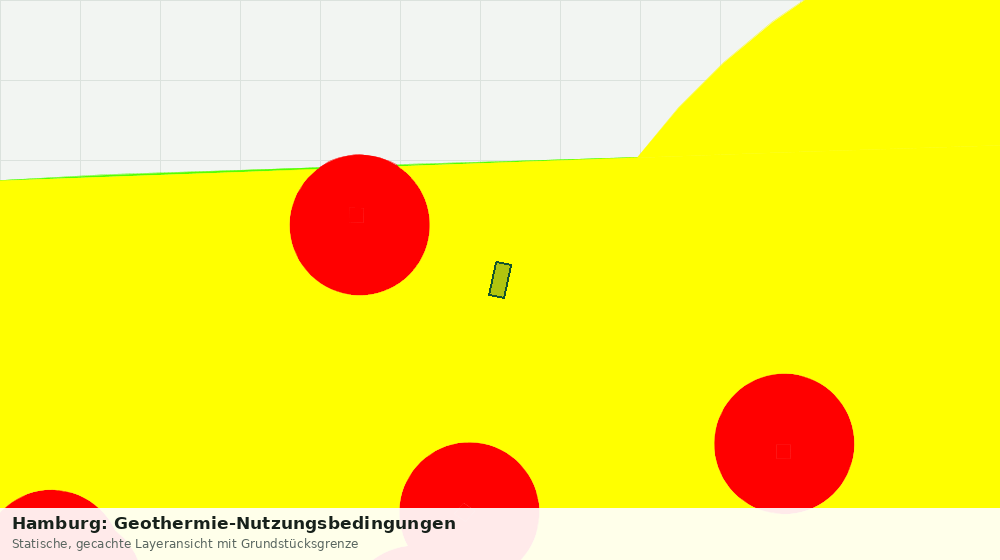 Statische Kartenansicht: Hamburg: Geothermie-Nutzungsbedingungen