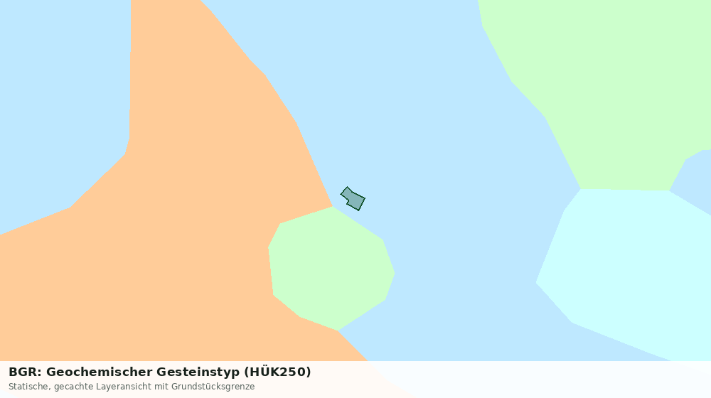 Statische Kartenansicht: BGR: Geochemischer Gesteinstyp (HÜK250)