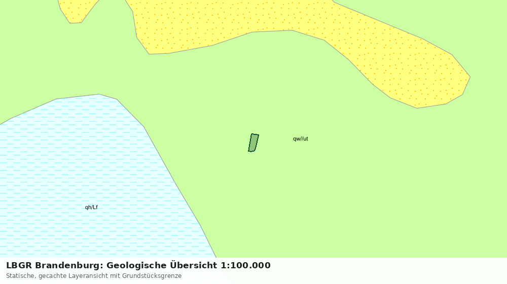 Statische Kartenansicht: LBGR Brandenburg: Geologische Übersicht 1:100.000