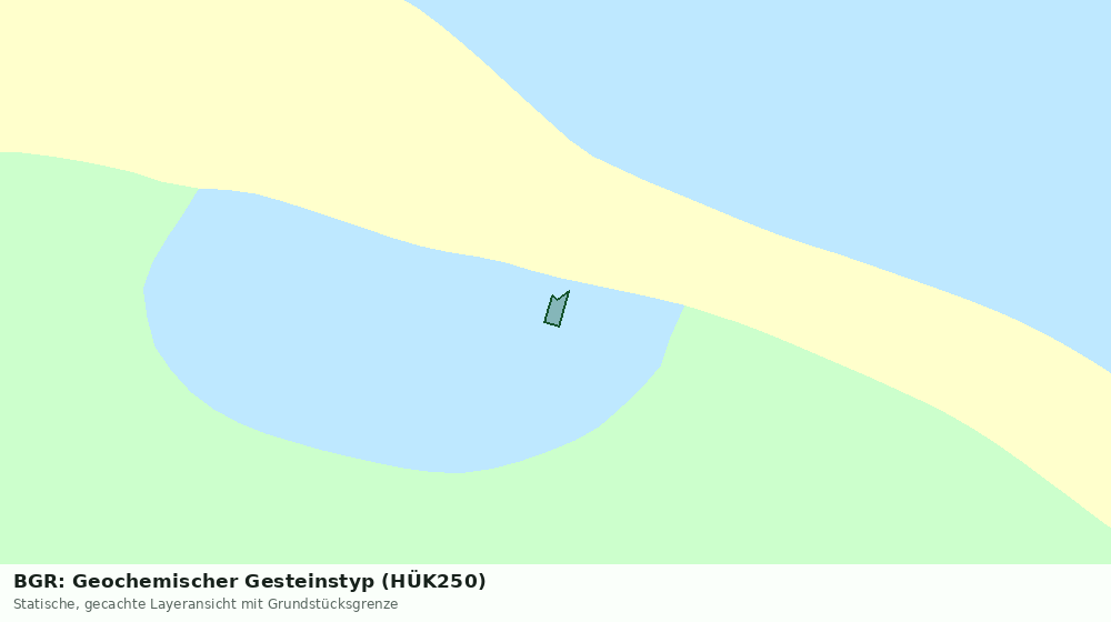 Statische Kartenansicht: BGR: Geochemischer Gesteinstyp (HÜK250)