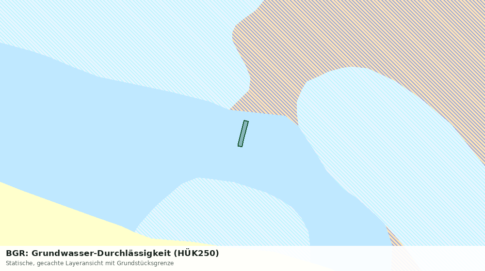 Statische Kartenansicht: BGR: Grundwasser-Durchlässigkeit (HÜK250)