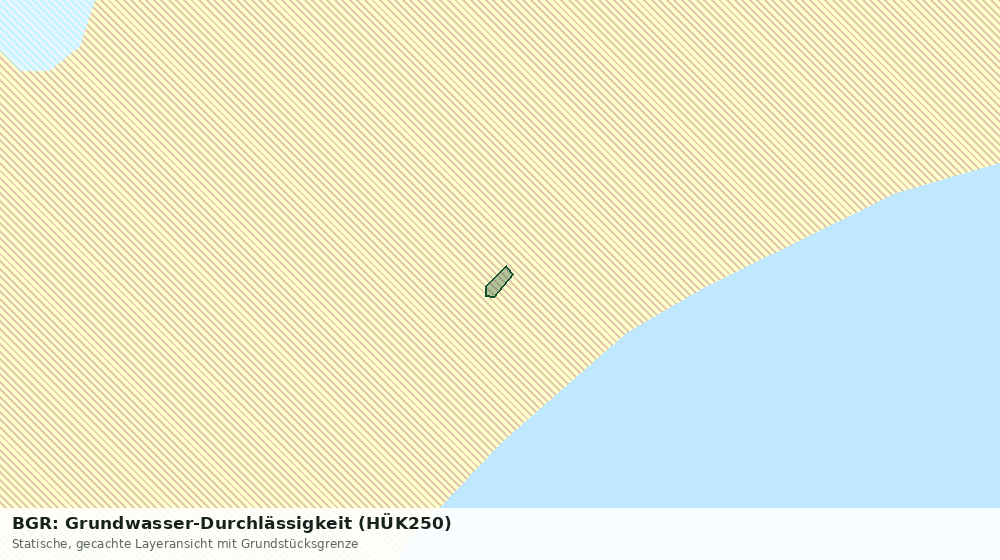 Statische Kartenansicht: BGR: Grundwasser-Durchlässigkeit (HÜK250)