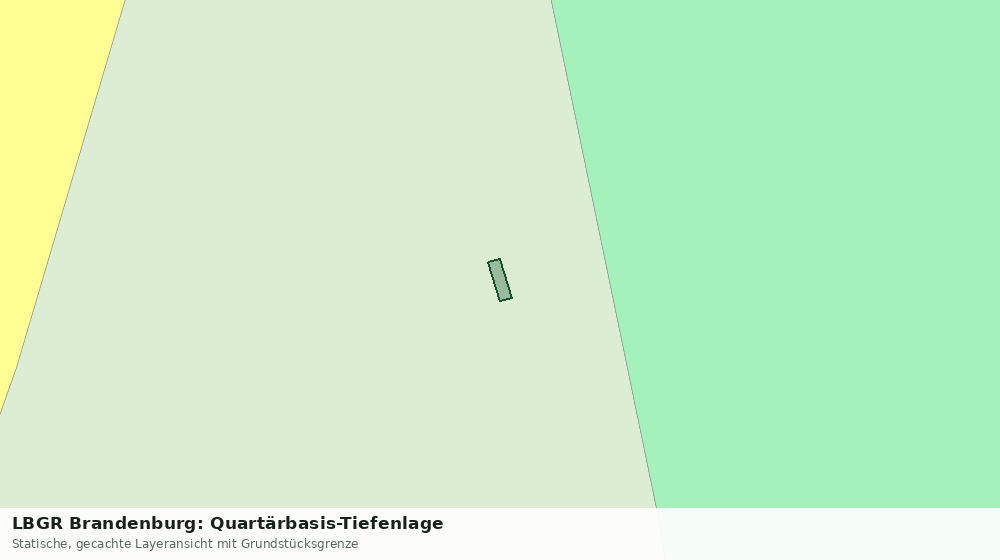 Statische Kartenansicht: LBGR Brandenburg: Quartärbasis-Tiefenlage