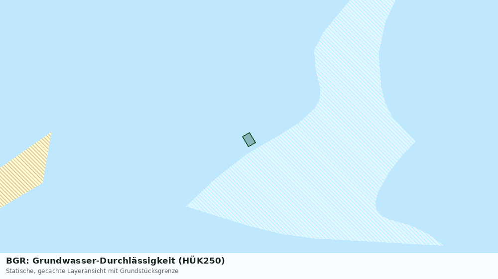 Statische Kartenansicht: BGR: Grundwasser-Durchlässigkeit (HÜK250)