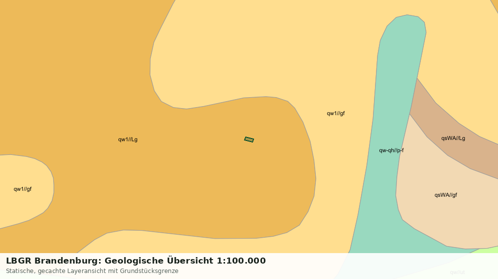 Statische Kartenansicht: LBGR Brandenburg: Geologische Übersicht 1:100.000