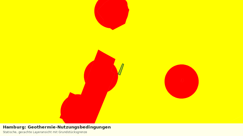 Statische Kartenansicht: Hamburg: Geothermie-Nutzungsbedingungen