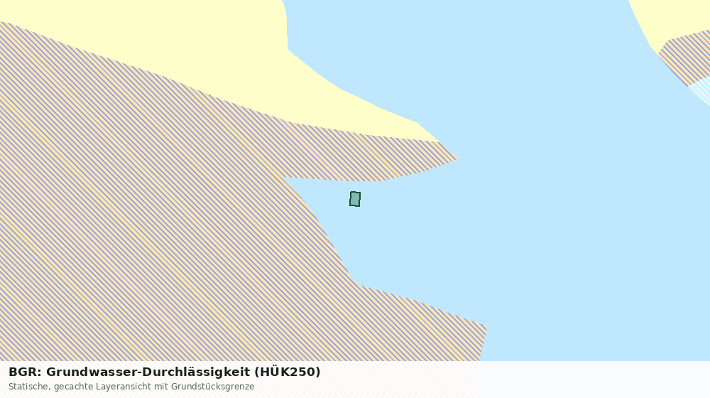 Statische Kartenansicht: BGR: Grundwasser-Durchlässigkeit (HÜK250)