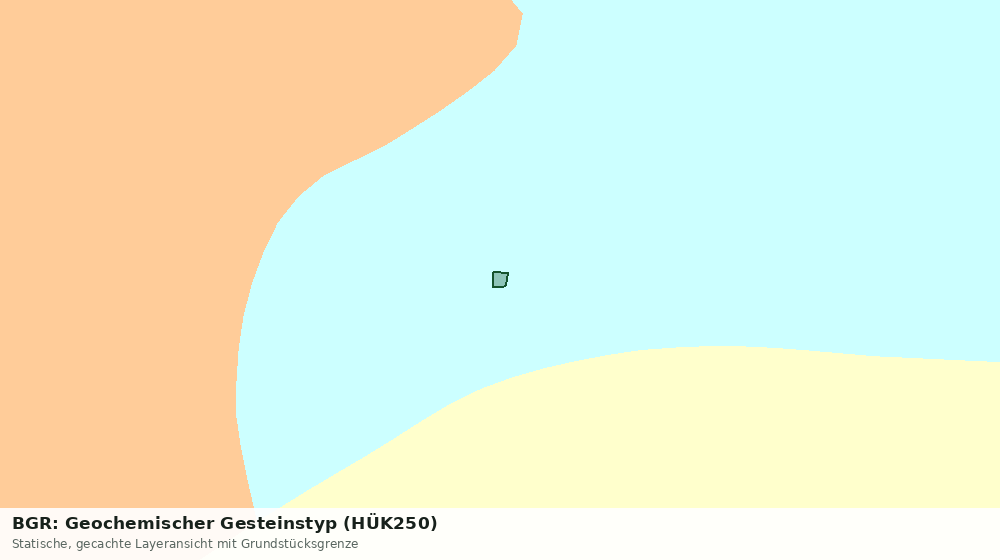 Statische Kartenansicht: BGR: Geochemischer Gesteinstyp (HÜK250)