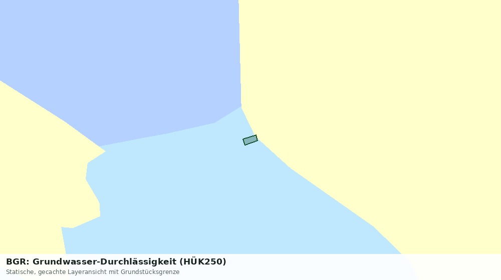 Statische Kartenansicht: BGR: Grundwasser-Durchlässigkeit (HÜK250)