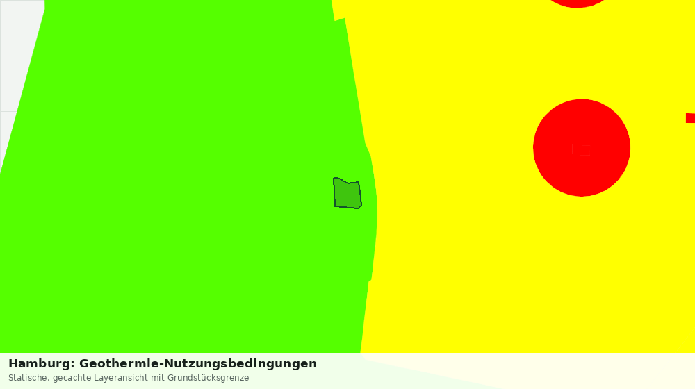 Statische Kartenansicht: Hamburg: Geothermie-Nutzungsbedingungen