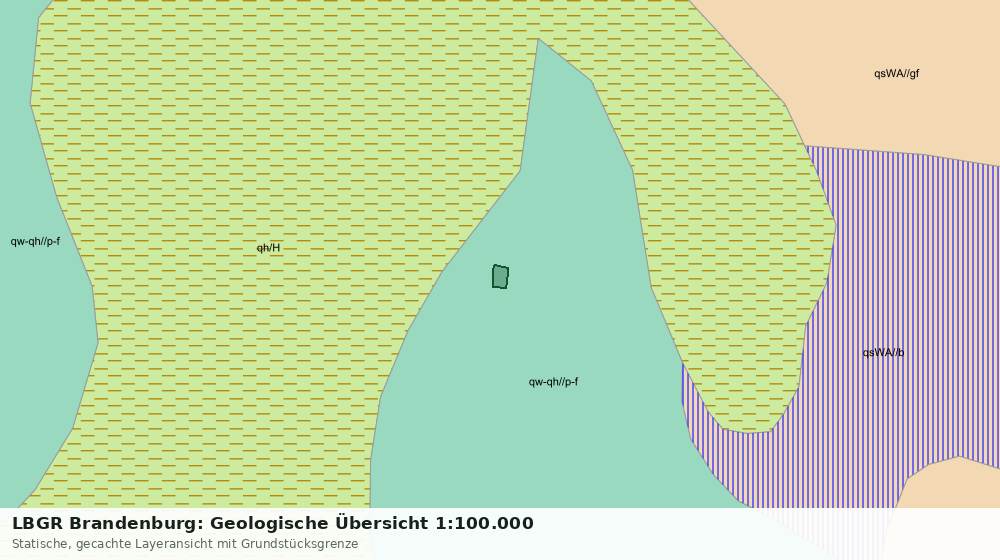 Statische Kartenansicht: LBGR Brandenburg: Geologische Übersicht 1:100.000