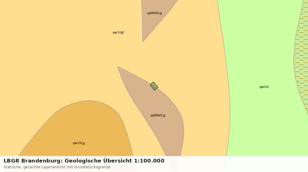 Statische Kartenansicht: LBGR Brandenburg: Geologische Übersicht 1:100.000