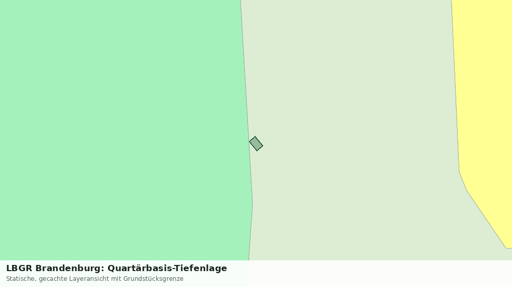 Statische Kartenansicht: LBGR Brandenburg: Quartärbasis-Tiefenlage
