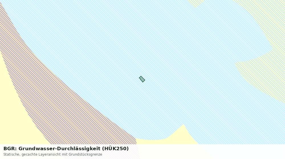 Statische Kartenansicht: BGR: Grundwasser-Durchlässigkeit (HÜK250)