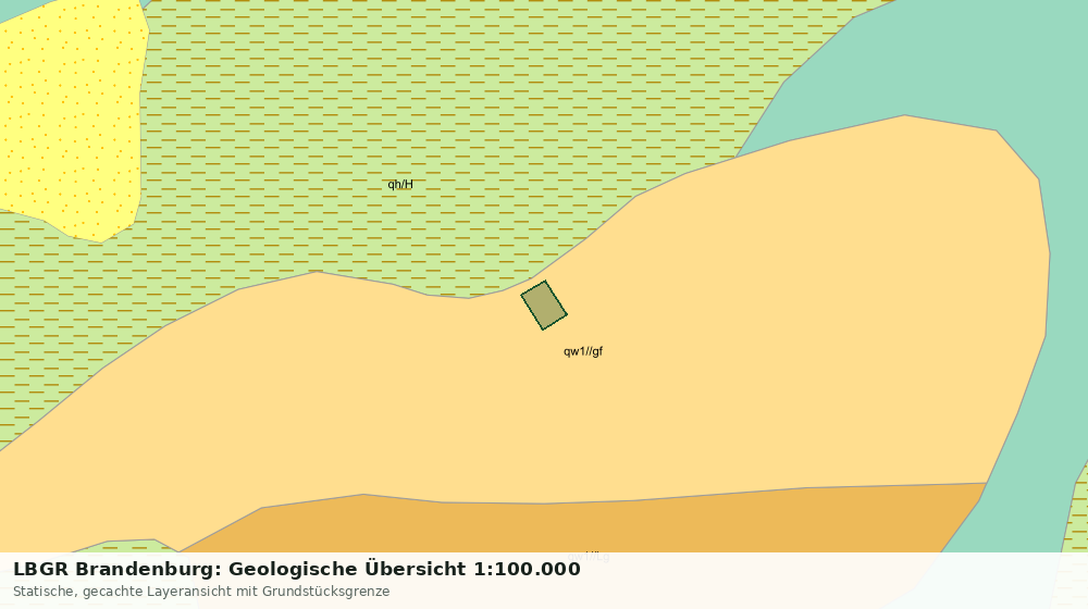 Statische Kartenansicht: LBGR Brandenburg: Geologische Übersicht 1:100.000