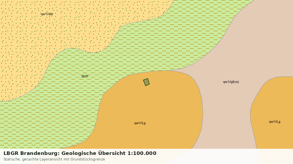 Statische Kartenansicht: LBGR Brandenburg: Geologische Übersicht 1:100.000