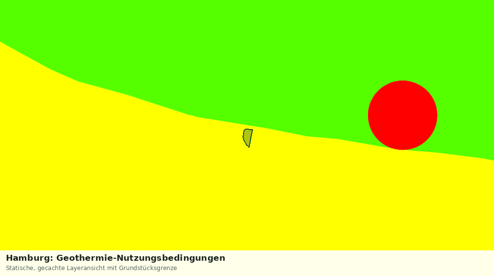 Statische Kartenansicht: Hamburg: Geothermie-Nutzungsbedingungen