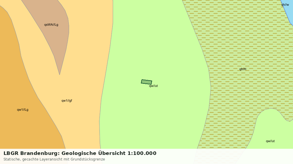 Statische Kartenansicht: LBGR Brandenburg: Geologische Übersicht 1:100.000