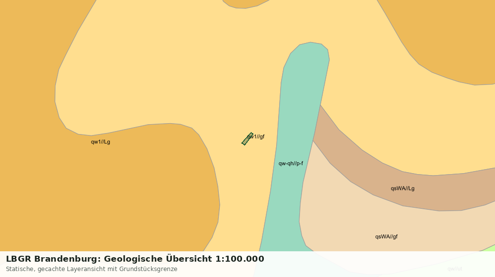 Statische Kartenansicht: LBGR Brandenburg: Geologische Übersicht 1:100.000