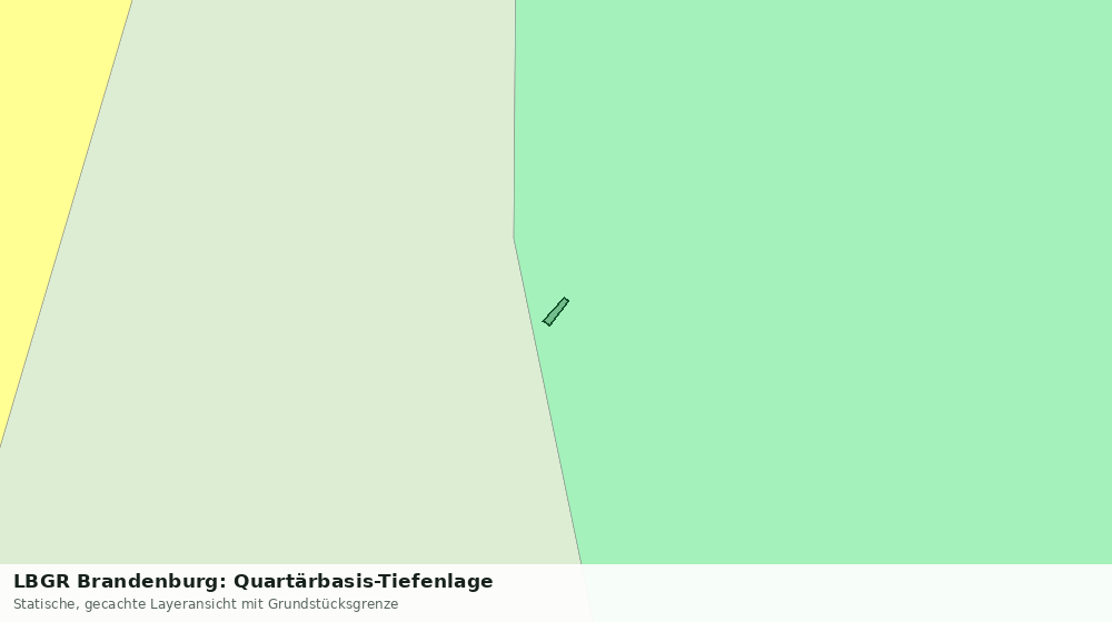 Statische Kartenansicht: LBGR Brandenburg: Quartärbasis-Tiefenlage