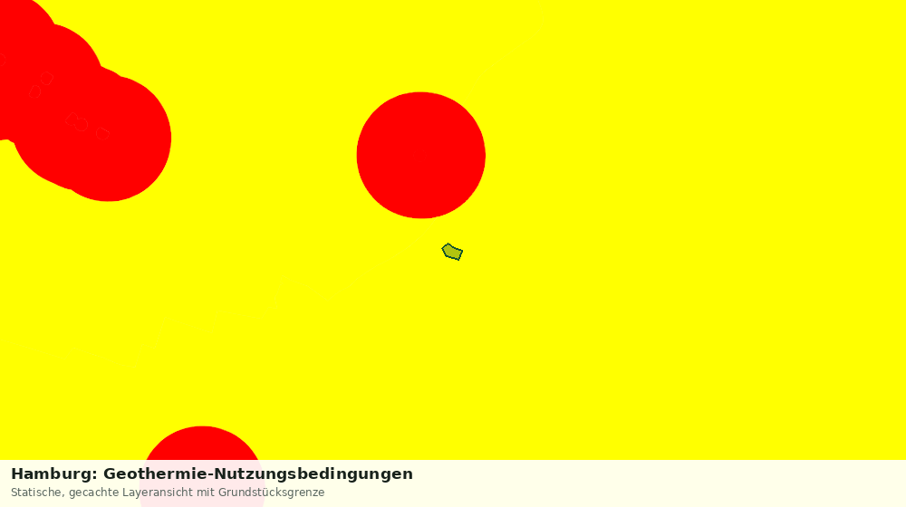 Statische Kartenansicht: Hamburg: Geothermie-Nutzungsbedingungen