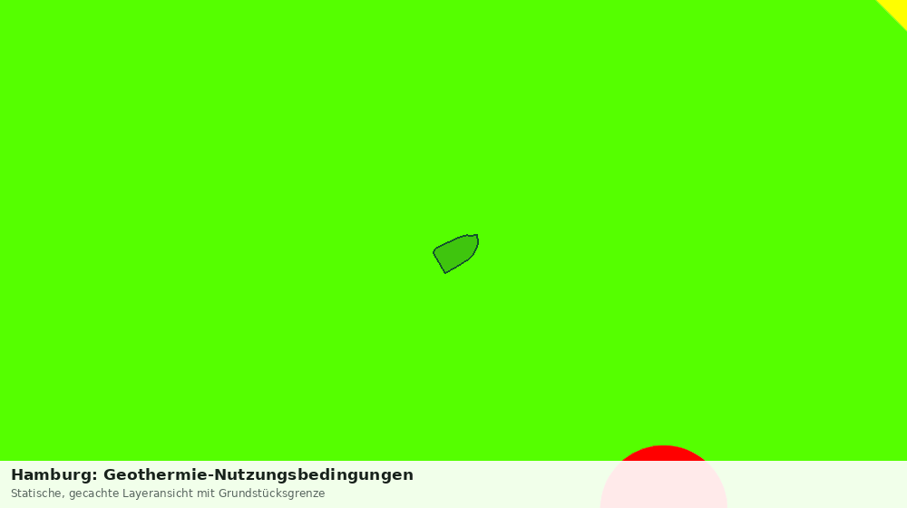 Statische Kartenansicht: Hamburg: Geothermie-Nutzungsbedingungen