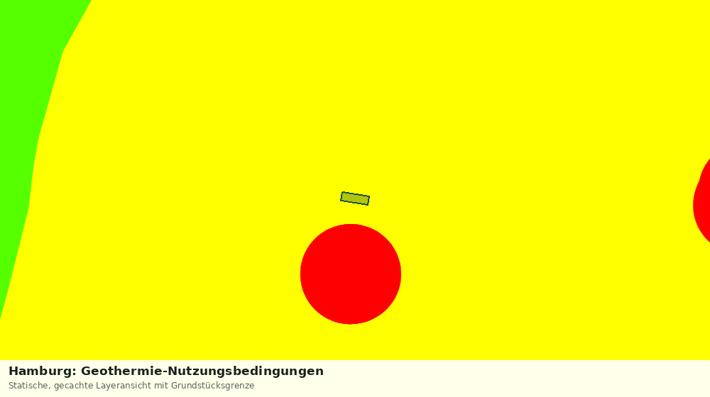 Statische Kartenansicht: Hamburg: Geothermie-Nutzungsbedingungen