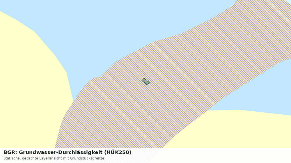Statische Kartenansicht: BGR: Grundwasser-Durchlässigkeit (HÜK250)