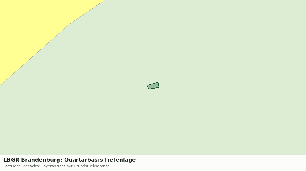 Statische Kartenansicht: LBGR Brandenburg: Quartärbasis-Tiefenlage