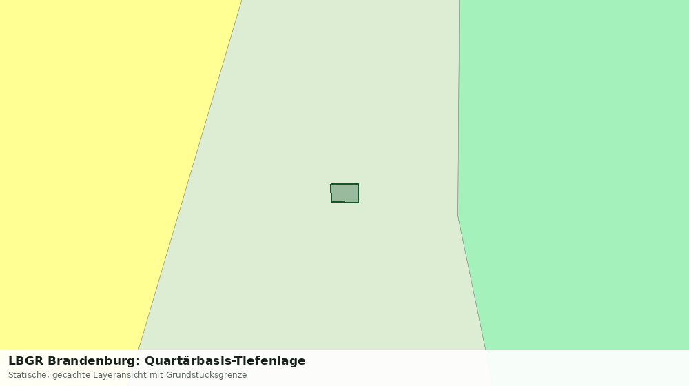 Statische Kartenansicht: LBGR Brandenburg: Quartärbasis-Tiefenlage