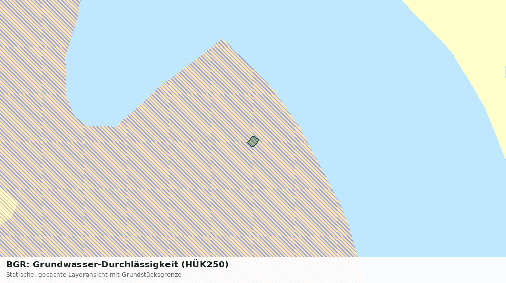 Statische Kartenansicht: BGR: Grundwasser-Durchlässigkeit (HÜK250)