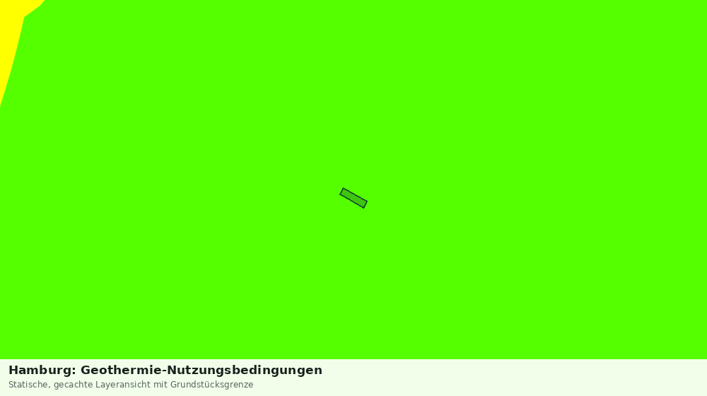 Statische Kartenansicht: Hamburg: Geothermie-Nutzungsbedingungen