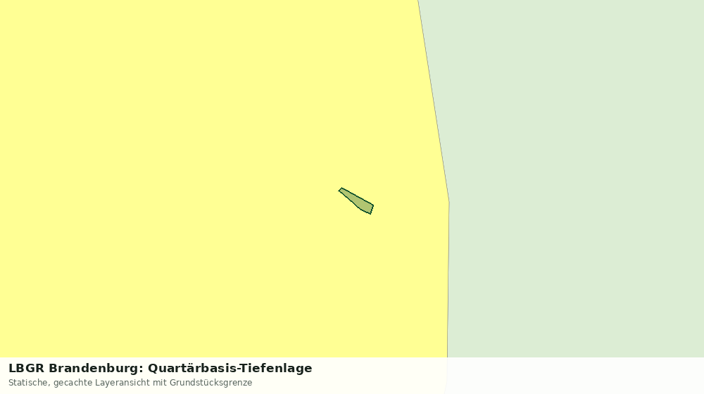 Statische Kartenansicht: LBGR Brandenburg: Quartärbasis-Tiefenlage