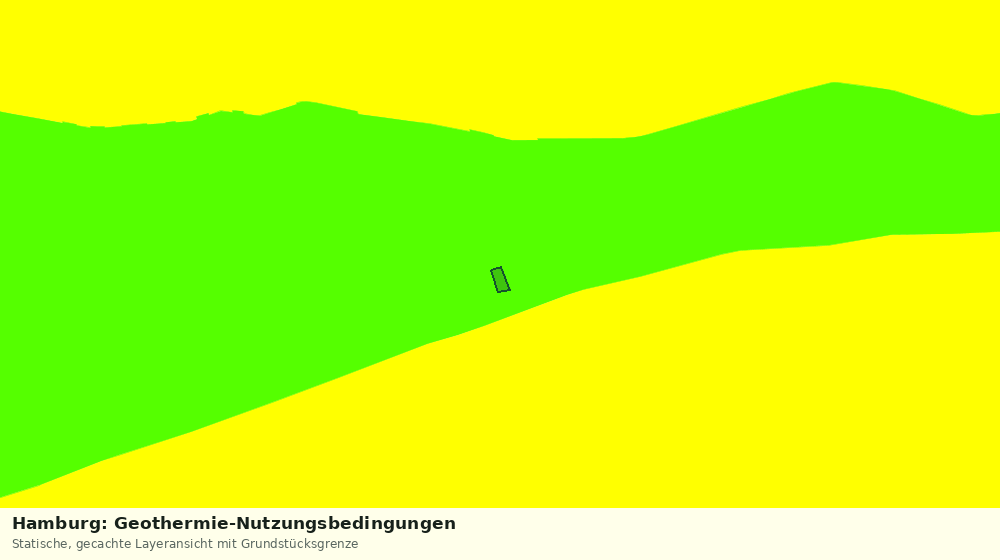 Statische Kartenansicht: Hamburg: Geothermie-Nutzungsbedingungen
