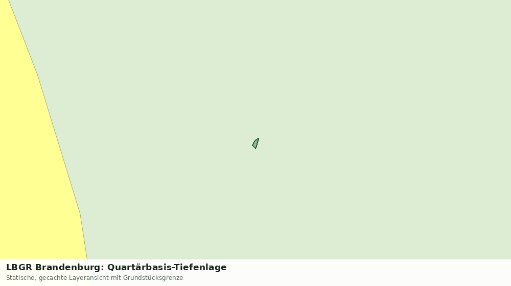 Statische Kartenansicht: LBGR Brandenburg: Quartärbasis-Tiefenlage
