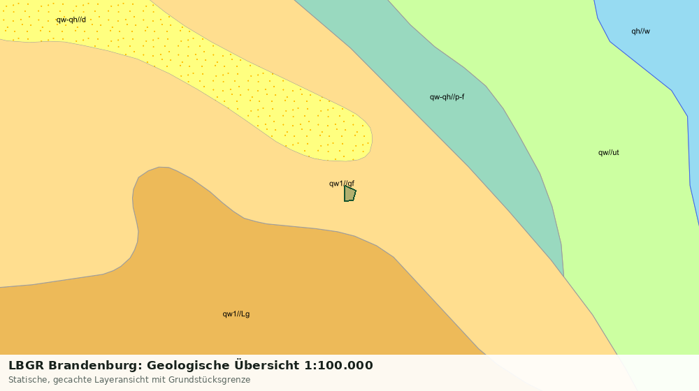 Statische Kartenansicht: LBGR Brandenburg: Geologische Übersicht 1:100.000