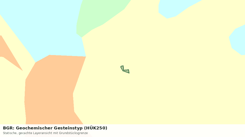 Statische Kartenansicht: BGR: Geochemischer Gesteinstyp (HÜK250)