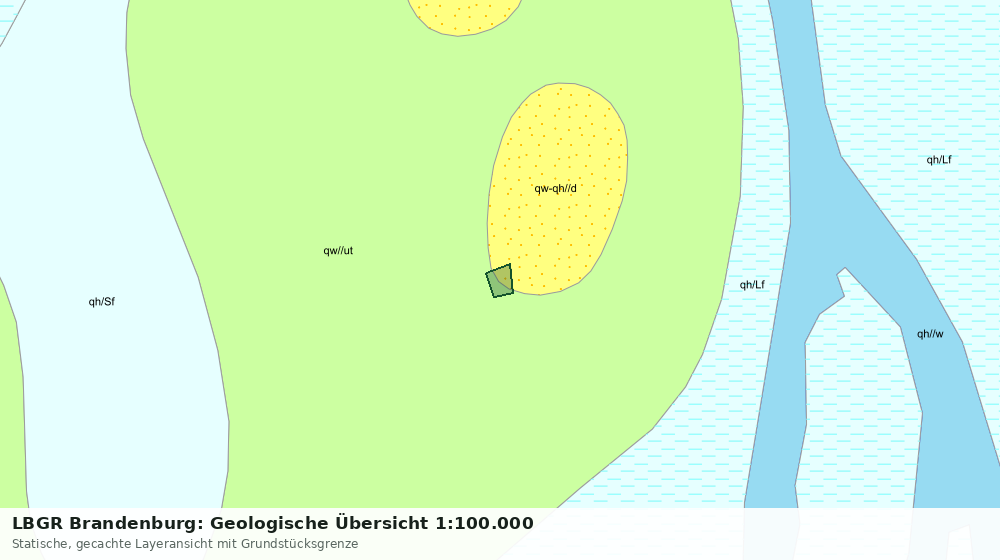 Statische Kartenansicht: LBGR Brandenburg: Geologische Übersicht 1:100.000
