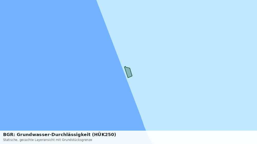 Statische Kartenansicht: BGR: Grundwasser-Durchlässigkeit (HÜK250)