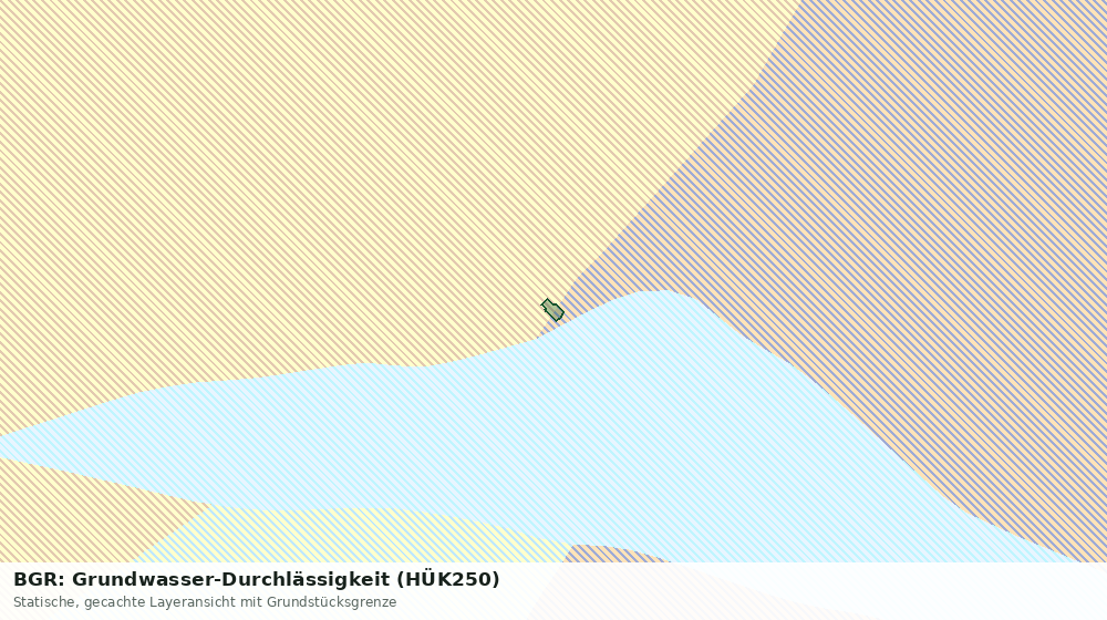 Statische Kartenansicht: BGR: Grundwasser-Durchlässigkeit (HÜK250)