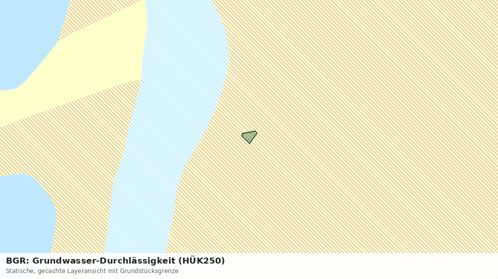 Statische Kartenansicht: BGR: Grundwasser-Durchlässigkeit (HÜK250)